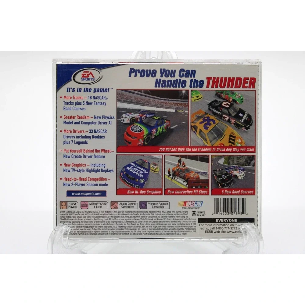 EA Sports NASCAR 2000 Sony PlayStation 1 CIB Complete With Manual + Reg PS1 PSX‎